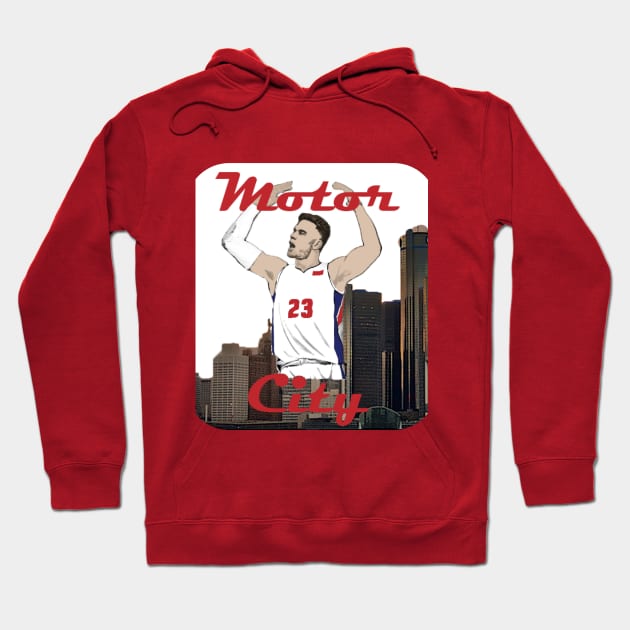 Blake Griffin Motor City Detroit Pistons Hoodie by lebwarrior